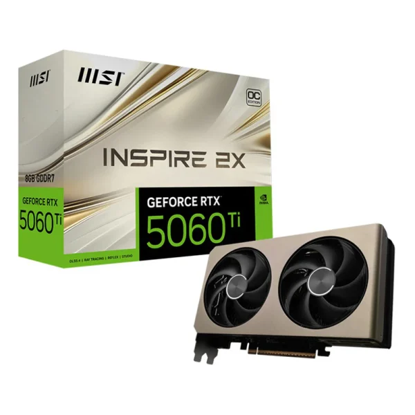 MSI GeForce RTX 5060 8G INSPIRE 2X OC 8GB GDDR7 Graphics Card