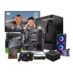 AMD RYZEN 7 7700 MSI PRO B650M-P 16GB RAM 500GB SSD RTX 5060 8G Graphics Gaming PC with 21.5 inch Monitor