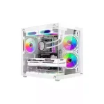 OVO 280W 5X-ARGB Ice Cool Gaming Case (White)